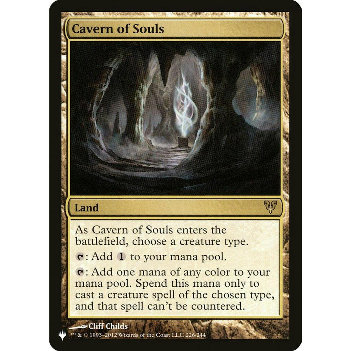 Magic the Gathering The List Cavern of Souls (Avacyn Restored) LIGHTLY PLAYED LP