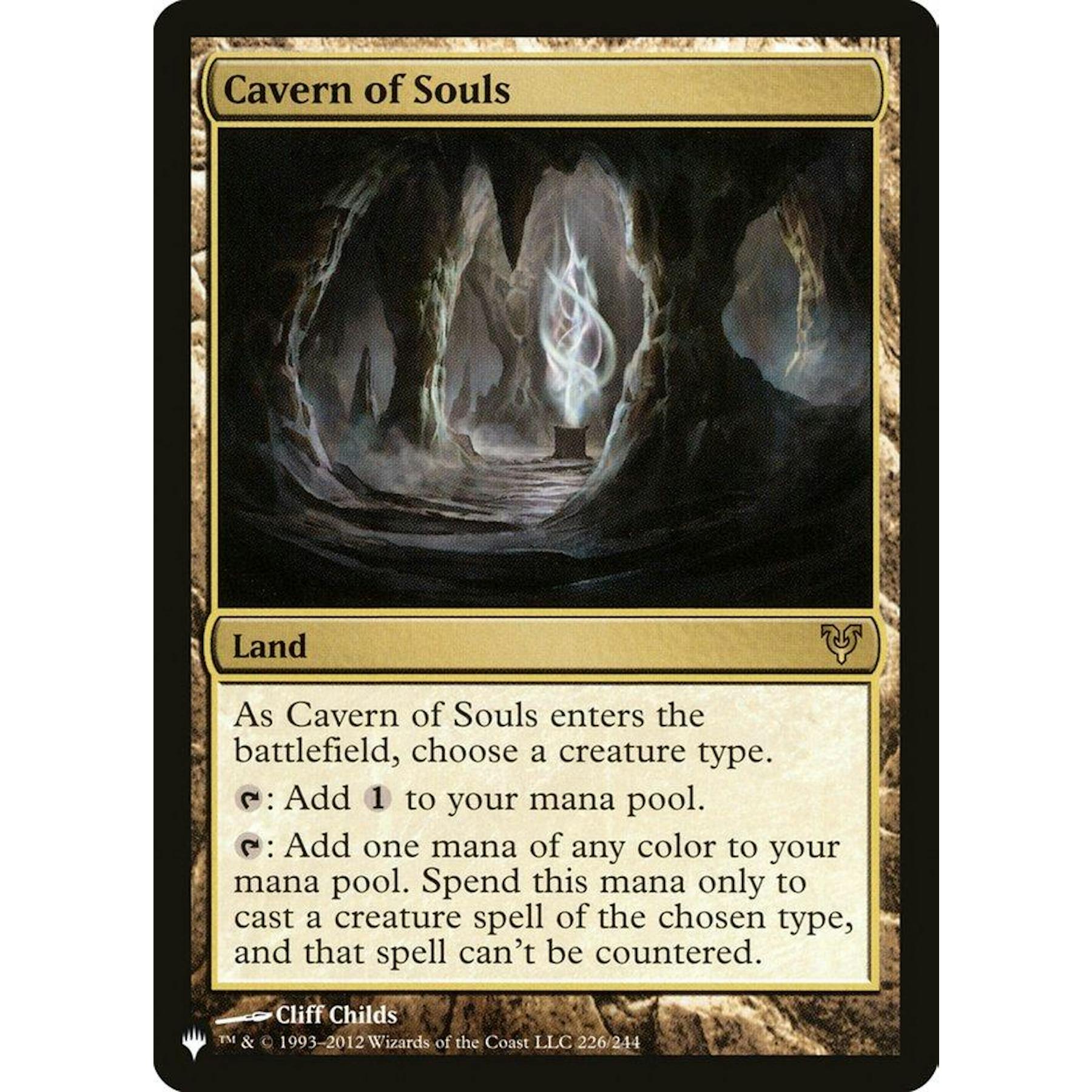 Magic the Gathering The List Cavern of Souls (Avacyn Restored) LIGHTLY PLAYED LP