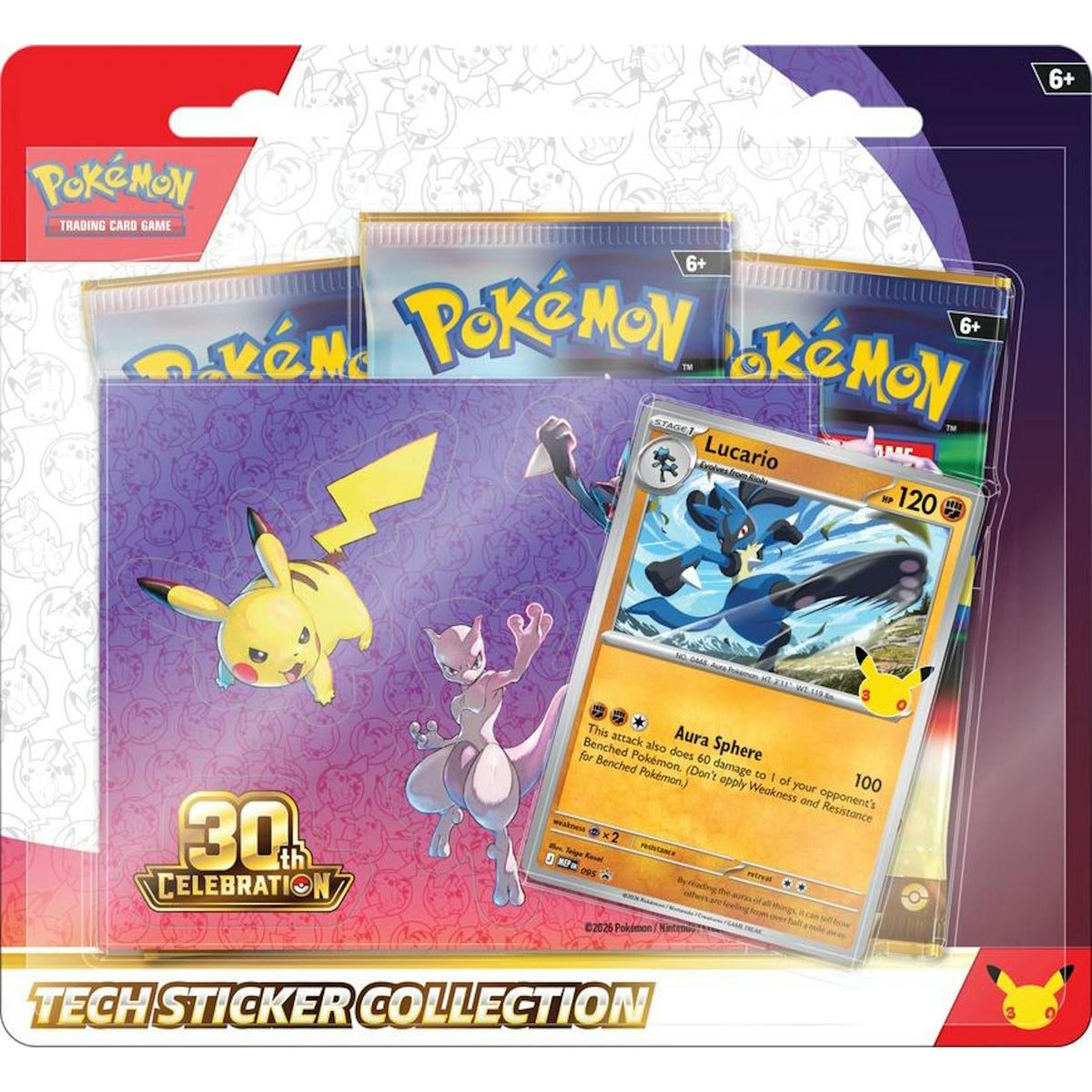 Pokemon 30th Celebration Tech Sticker Collection Blister (Presell)