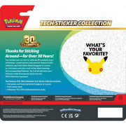 Pokemon 30th Celebration Tech Sticker Collection 12-Blister Case (Presell)