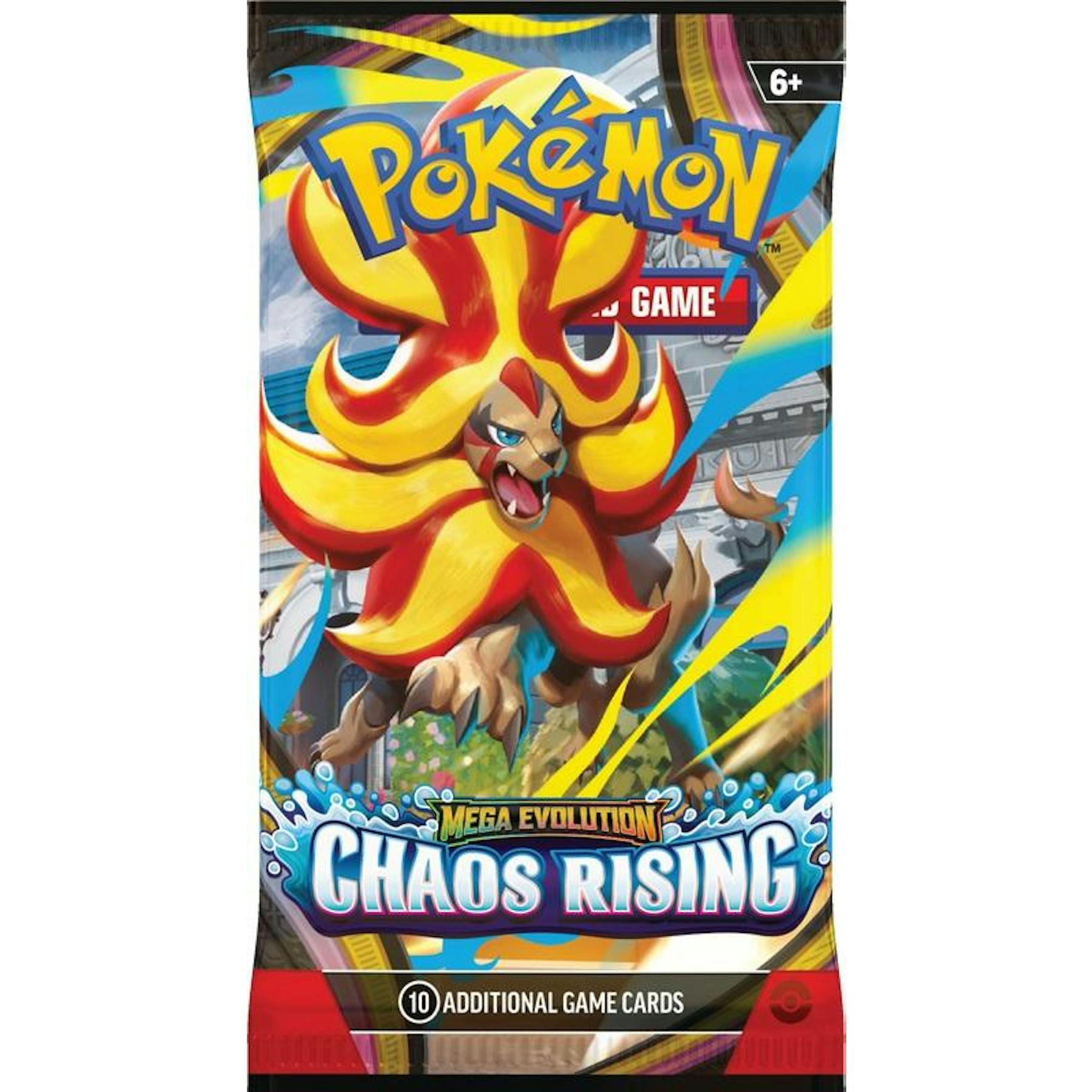 Pokemon Mega Evolution: Chaos Rising 6-Pack Booster 25-Bundle Case