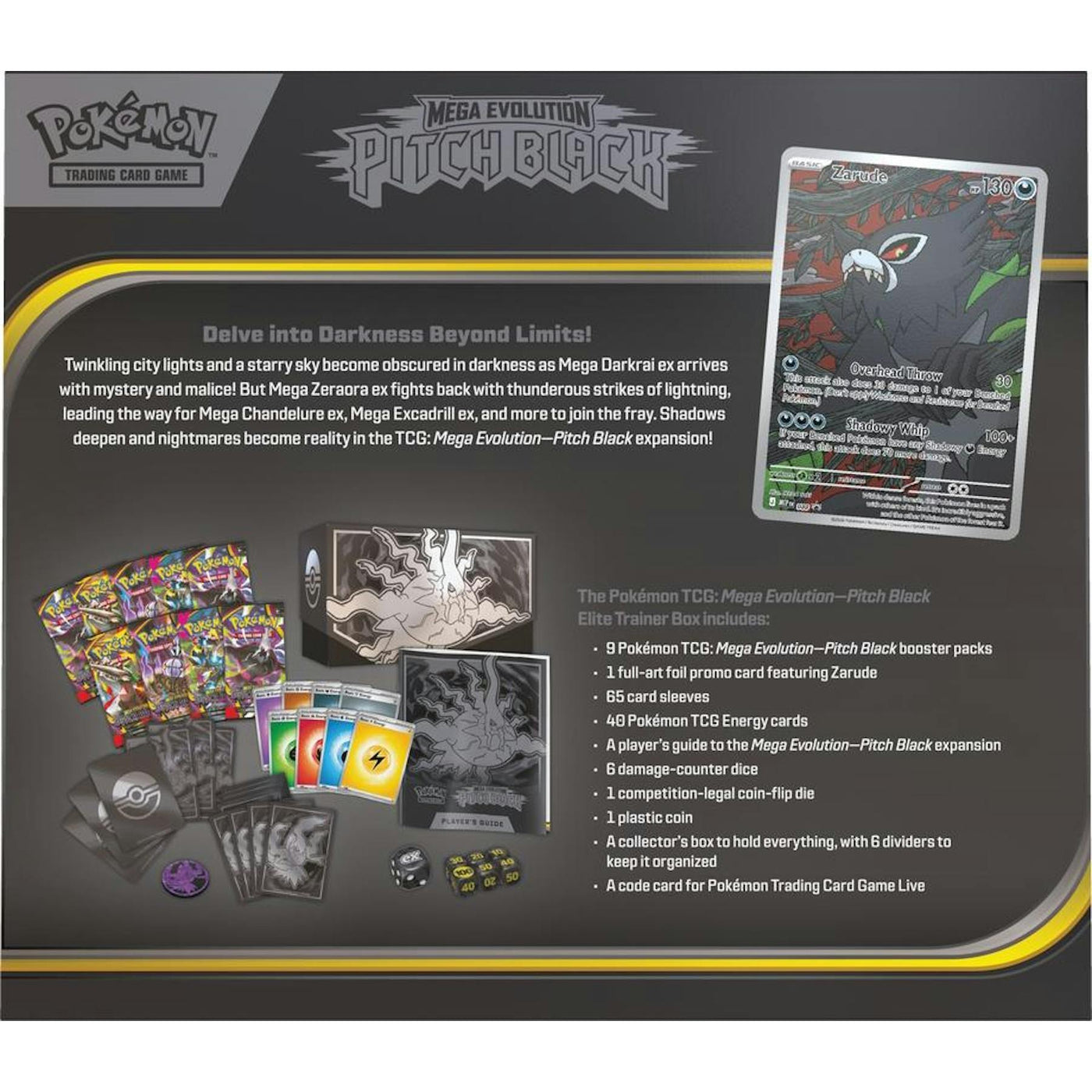 Pokemon Mega Evolution: Pitch Black Elite Trainer Box
