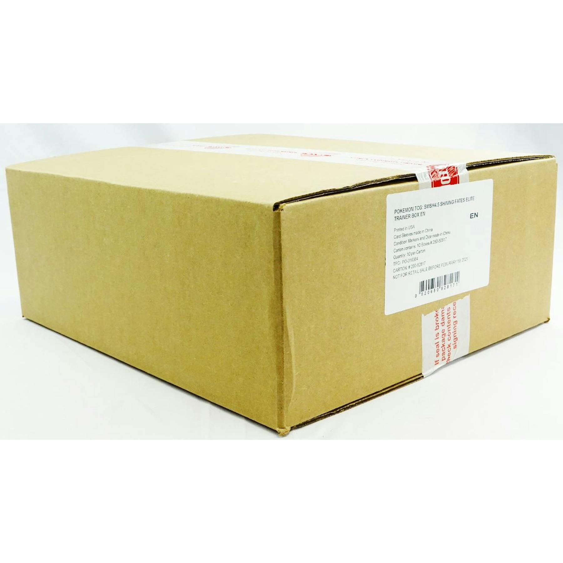 Pokemon Shining Fates Elite Trainer 10-Box Case
