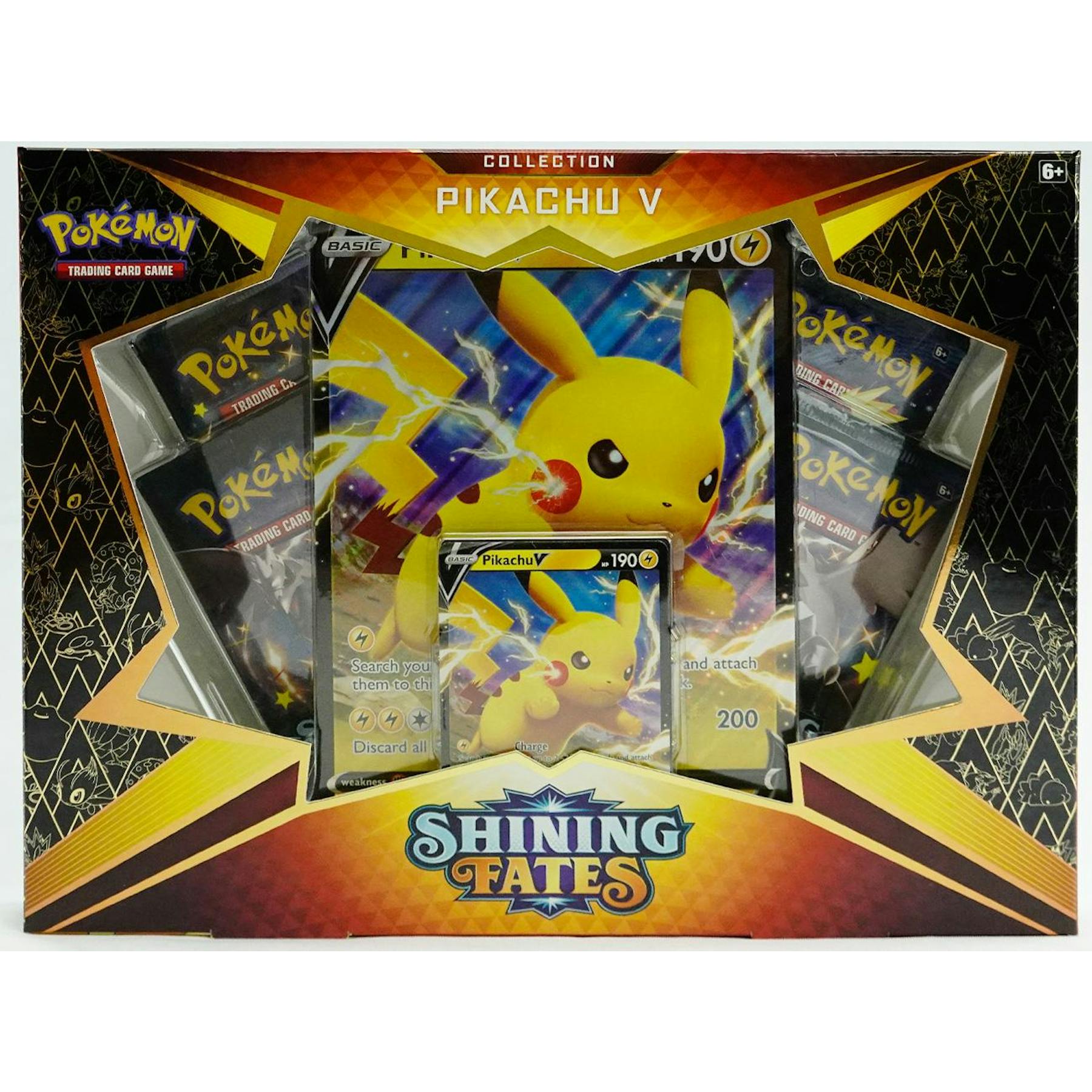 Pokemon Shining Fates Pikachu V 6-Box Case (Reed Buy)