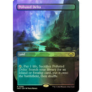 Magic the Gathering Modern Horizons 2 BORDERLESS FOIL Polluted Delta 0356 NEAR MINT NM
