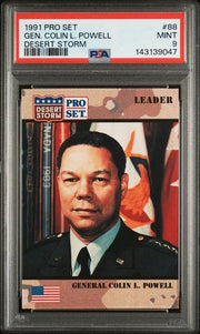 Pro Set Desert Storm 1991 General Colin Powell 88 Rookie Card PSA 9