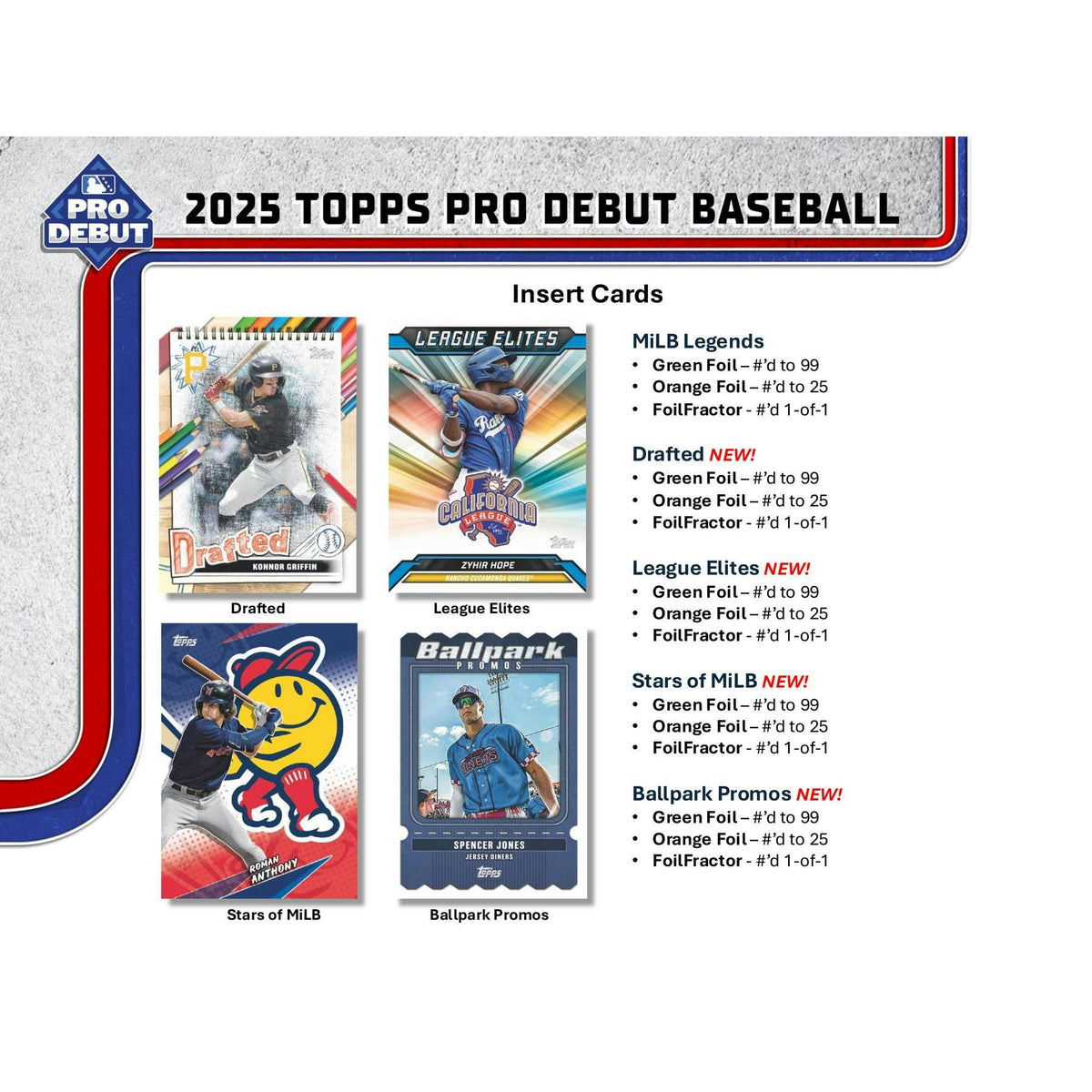 2025 Topps Pro Debut Baseball Hobby Jumbo Box