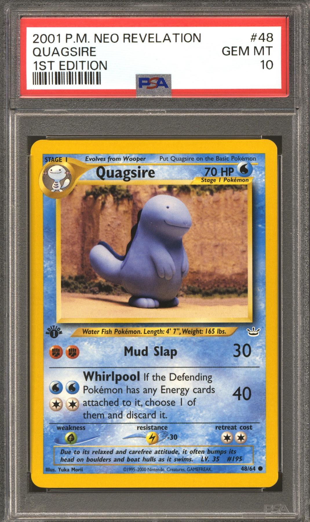 Pokemon Neo Revelation 1st Edition Quagsire 48/64 PSA 10 GEM MINT
