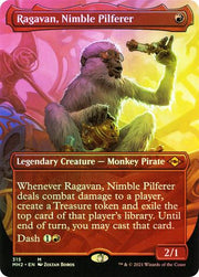 Magic the Gathering Modern Horizons 2 BORDERLESS FOIL Ragavan, Nimble Pilferer 315 NEAR MINT NM