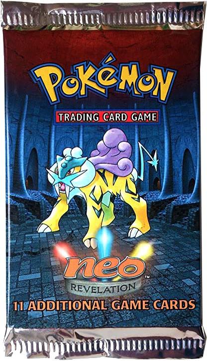 WOTC Pokemon Neo 3 Revelation Booster Pack RAIKOU Art UNWEIGHED