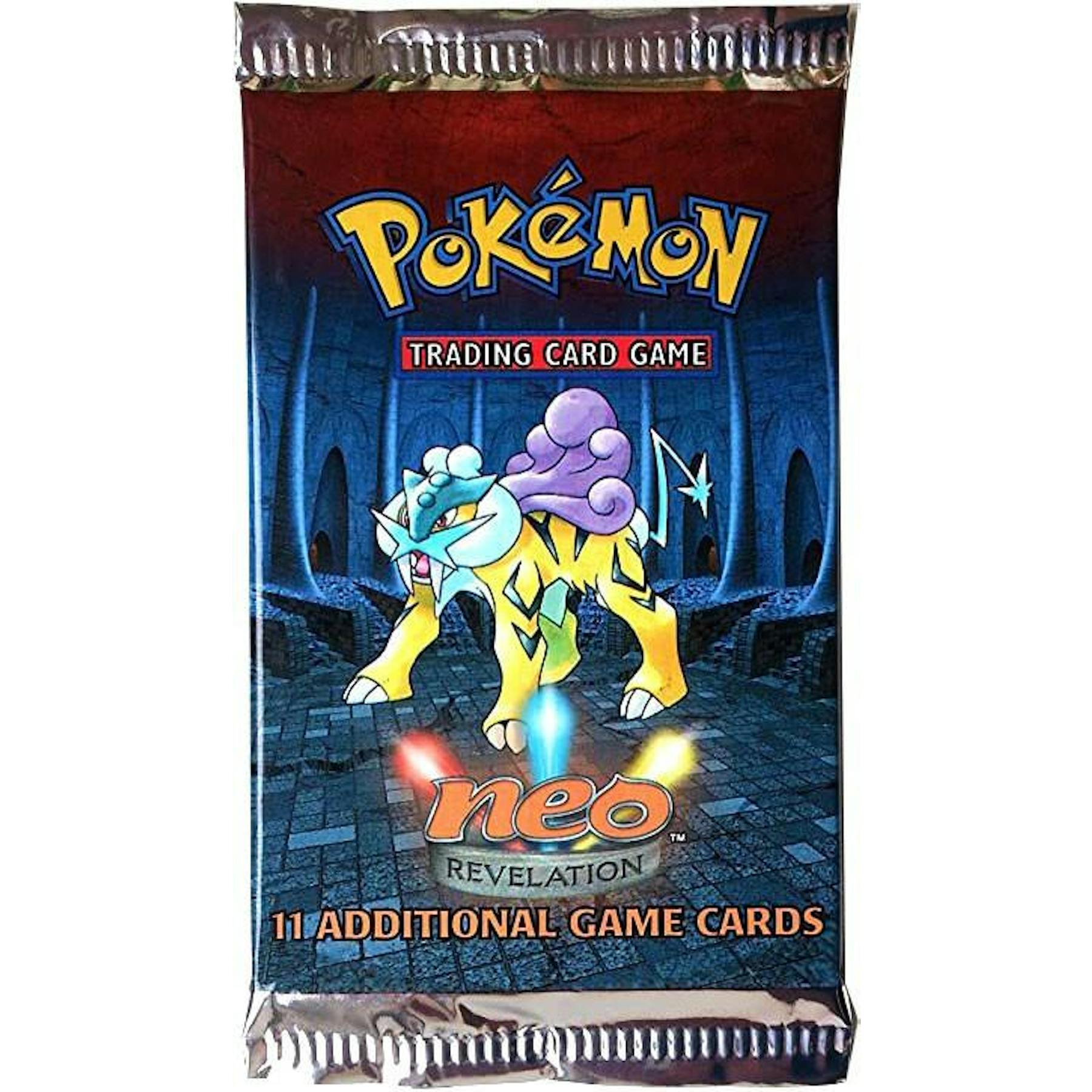 WOTC Pokemon Neo 3 Revelation Booster Pack RAIKOU Art UNWEIGHED
