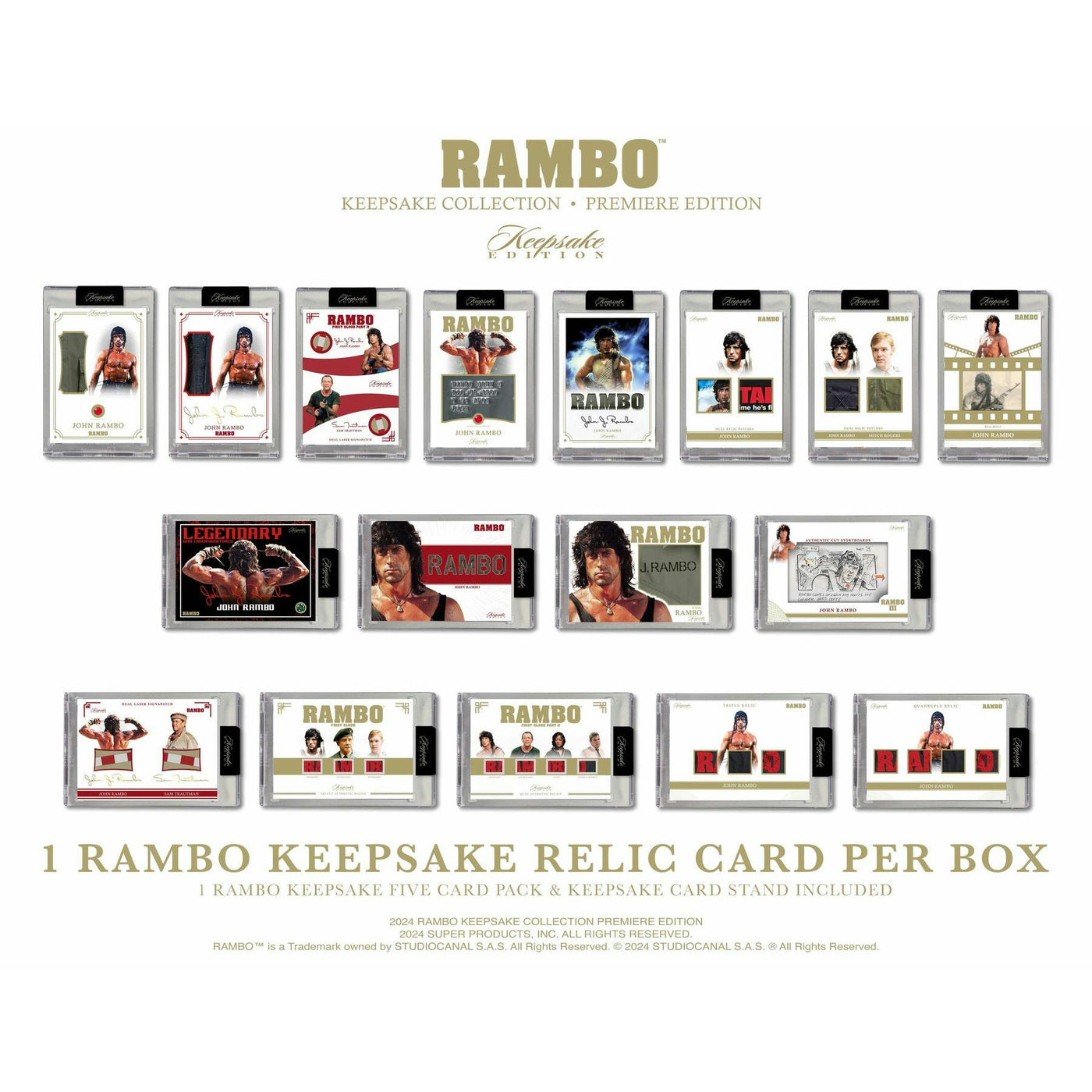 2024 Keepsake Rambo Collection Premiere Edition Hobby 5-Box Case