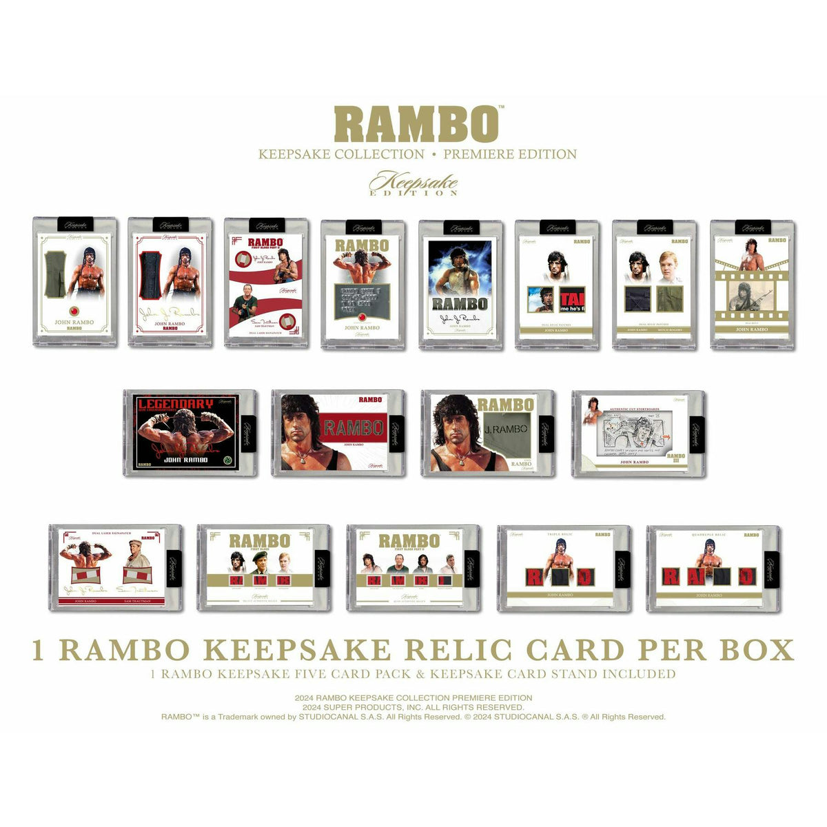 2024 Keepsake Rambo Collection Premiere Edition Hobby 5-Box Case