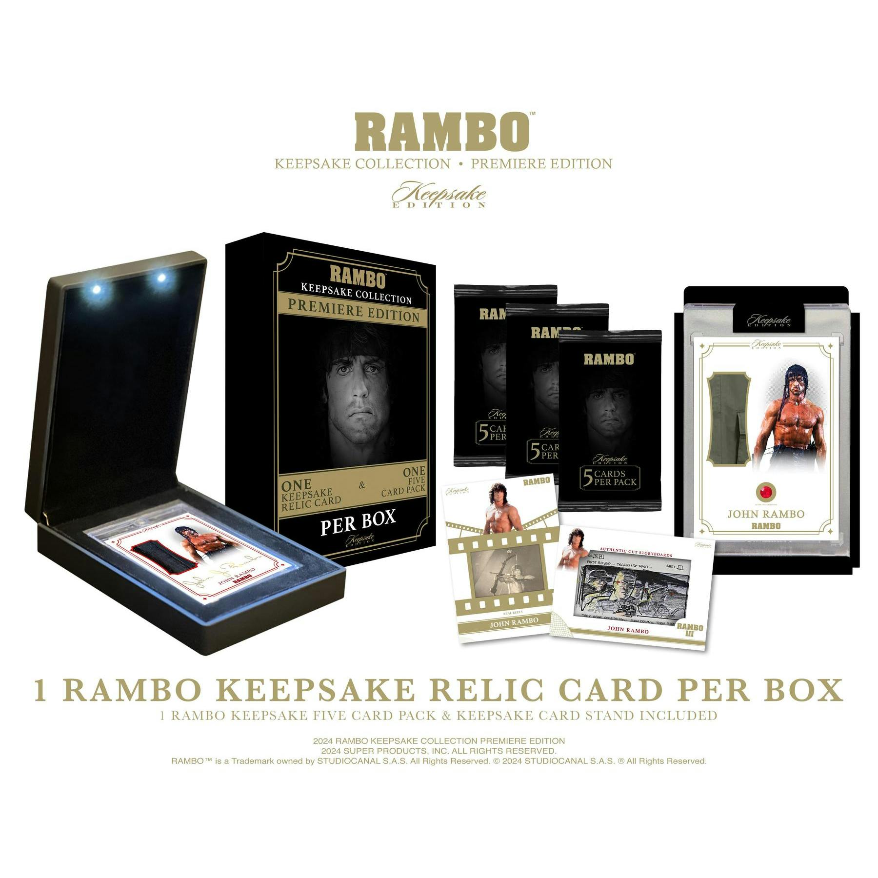 2024 Keepsake Rambo Collection Premiere Edition Hobby 5-Box Case