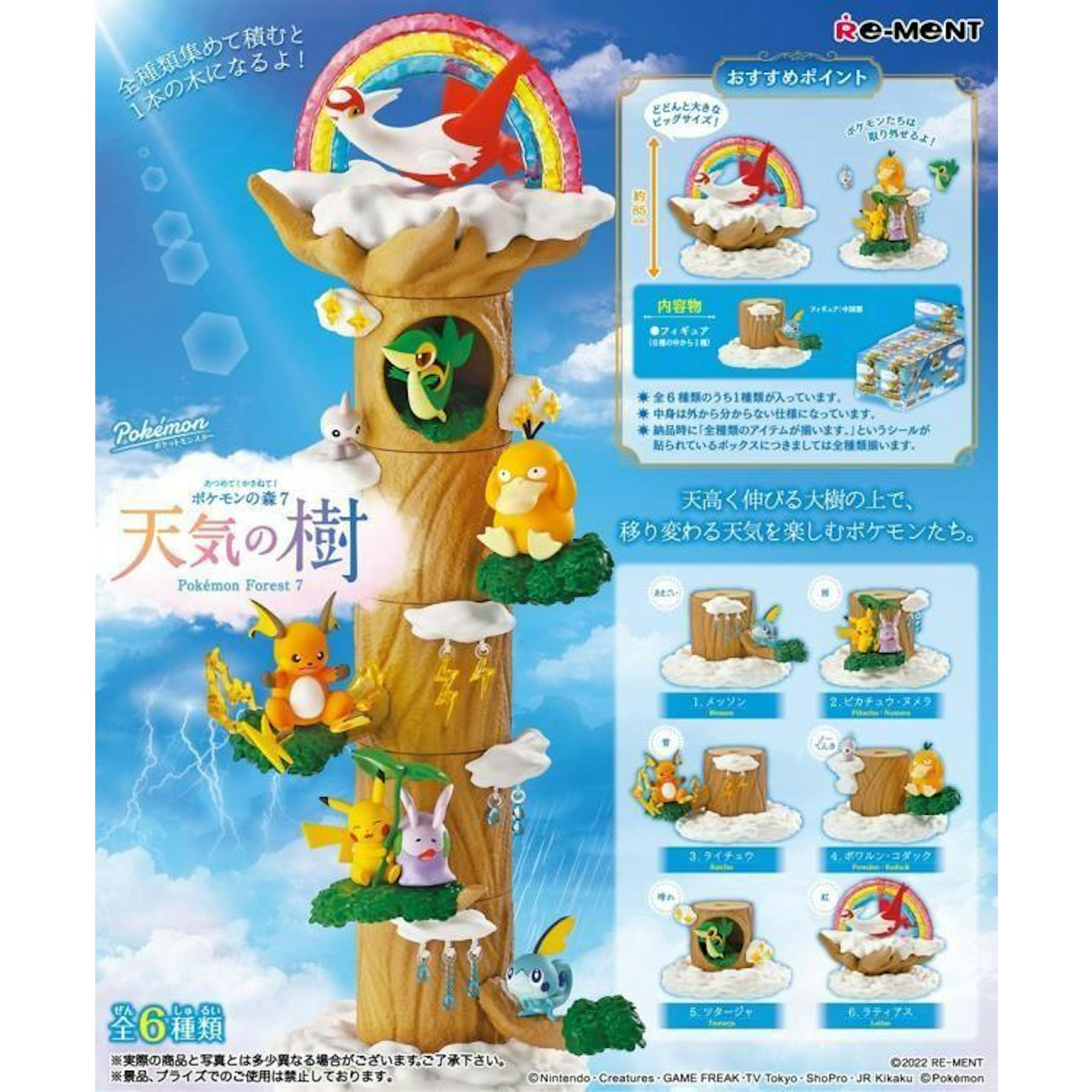 Re-Ment Pokemon Forest 7: Weather Tree Mini Box