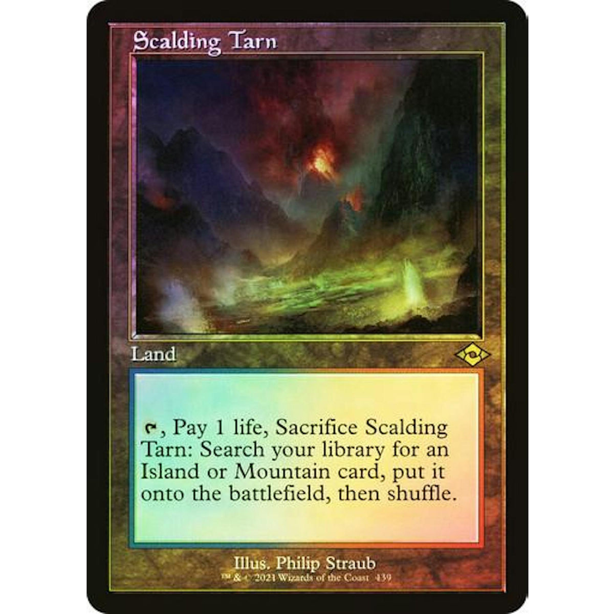 Magic the Gathering Modern Horizons 2 Retro Frame FOIL Scalding Tarn NEAR MINT NM