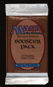Magic the Gathering 3rd Edition Revised Booster Pack Sealed Unsearched Retailer Barcode Sticker