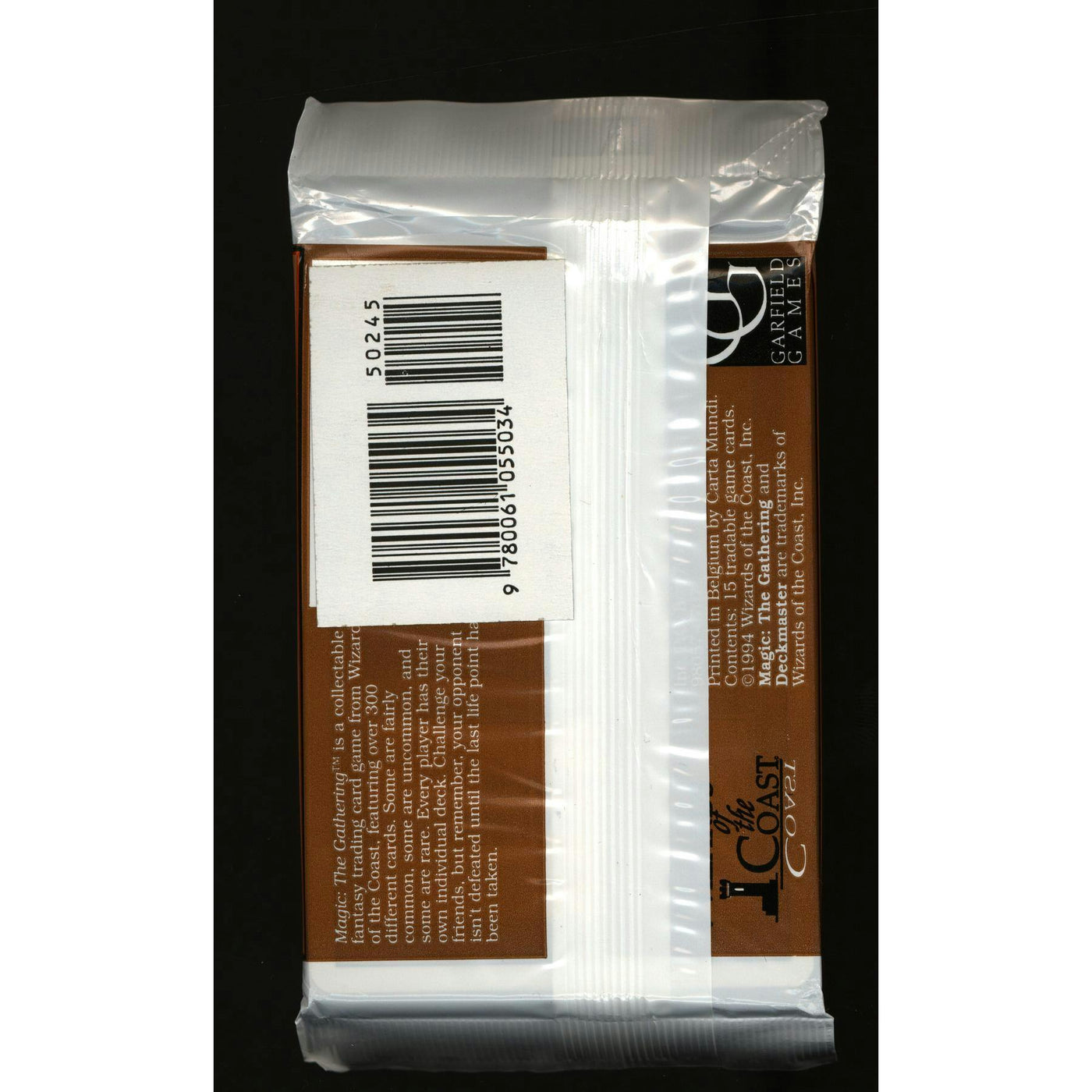 Magic the Gathering 3rd Edition Revised Booster Pack Sealed Unsearched Retailer Barcode Sticker