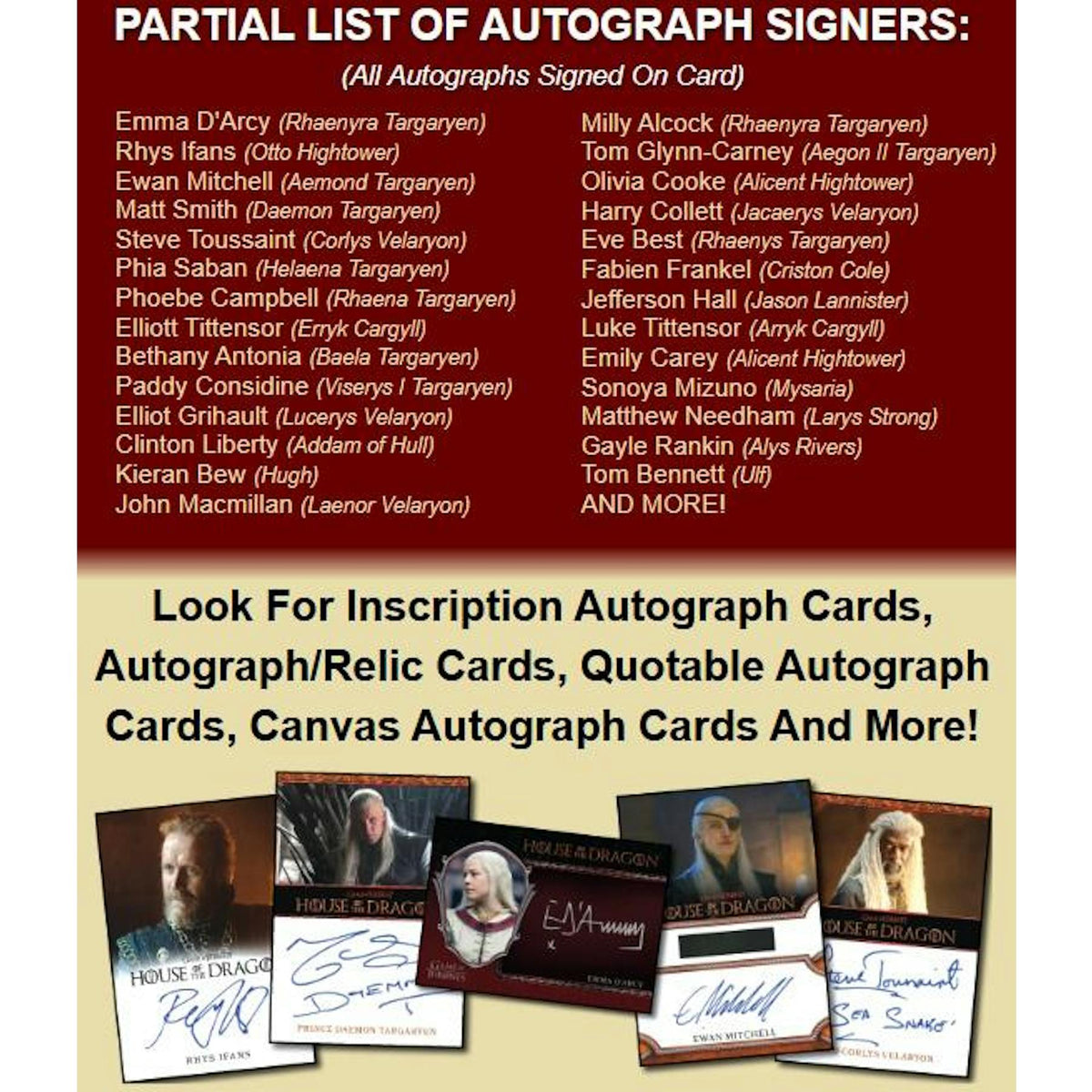 2026 Rittenhouse House of Dragon Series 2 Hobby Box (Presell)