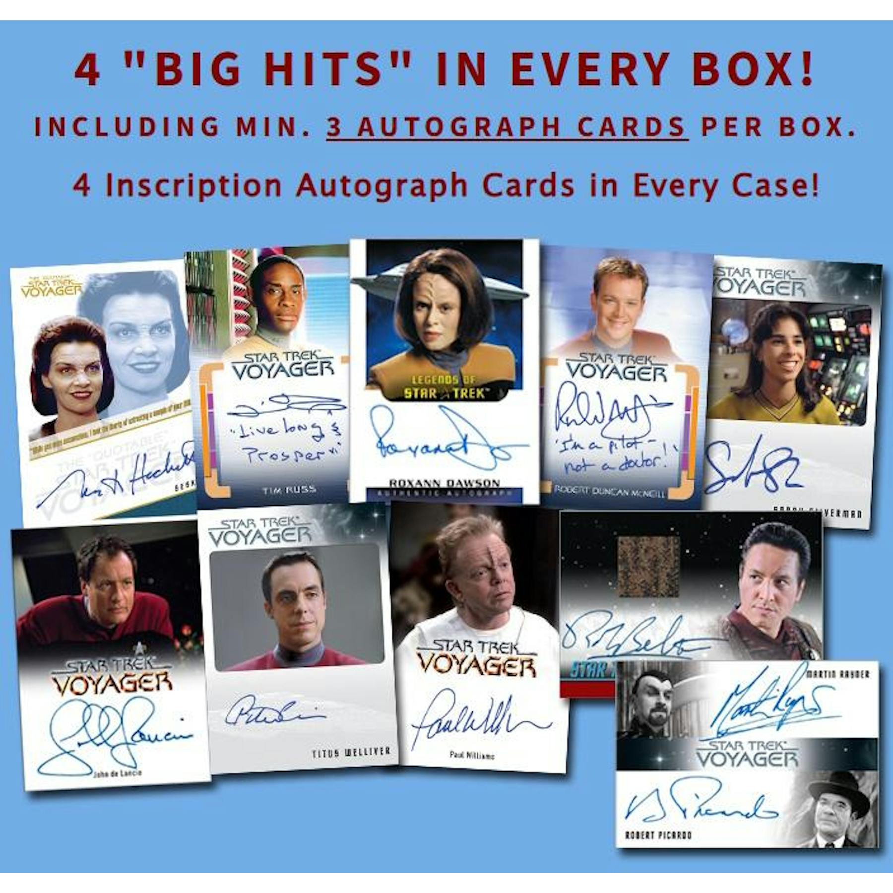 2026 Rittenhouse Star Trek Voyager Archives & Inscriptions Hobby 12-Box Case