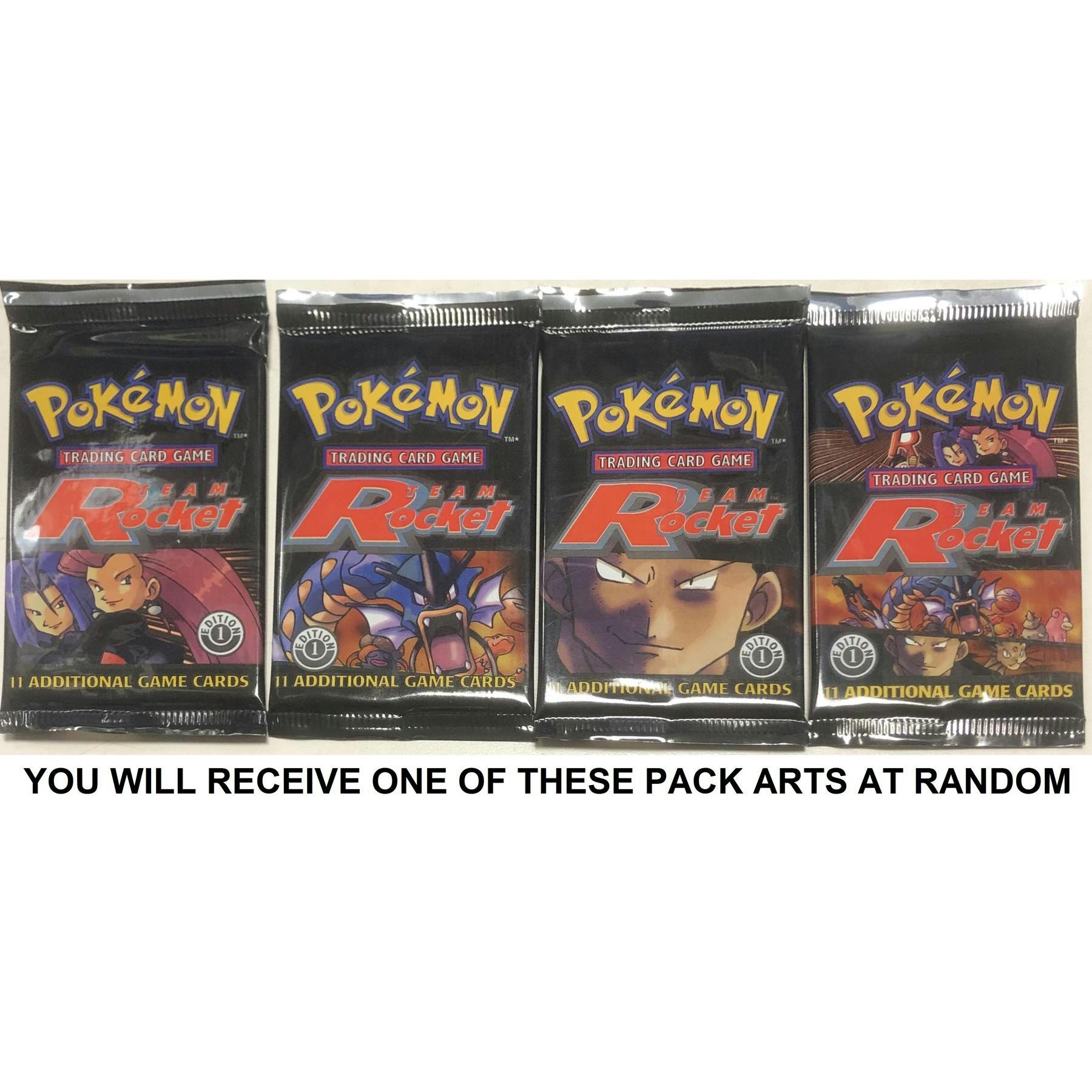 WOTC Pokemon Team Rocket 1st Edition Booster Pack UNWEIGHED UNSEARCHED RANDOM ART