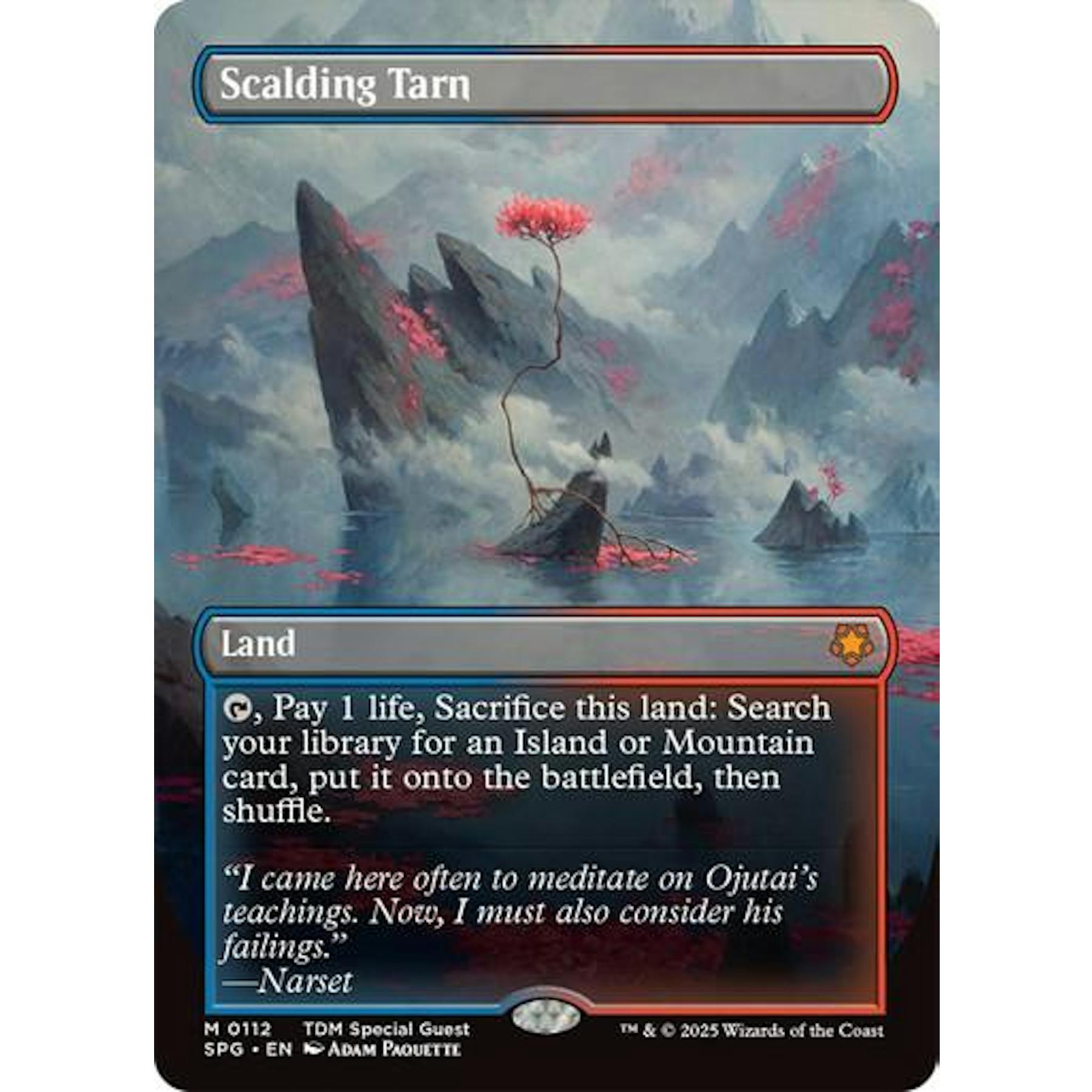 Magic the Gathering Special Guests BORDERLESS Scalding Tarn 0112 NEAR MINT NM