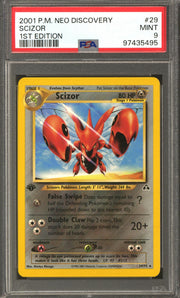 Pokemon Neo Discovery 1st Edition Scizor 29/75 PSA 9