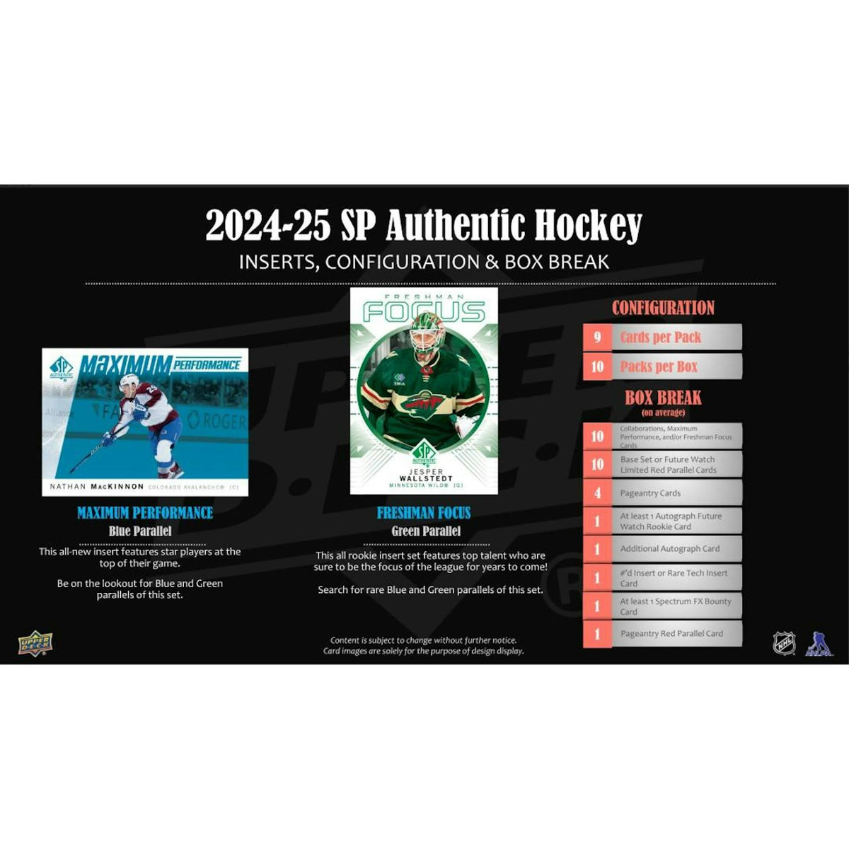 2024/25 Upper Deck SP Authentic Hockey Hobby 16-Box Case