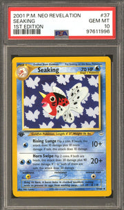 Pokemon Neo Revelation 1st Edition Seaking 37/64 PSA 10 GEM MINT