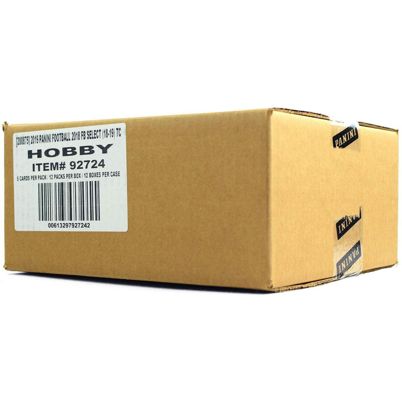 2018 Panini Select Football Hobby 12-Box Case