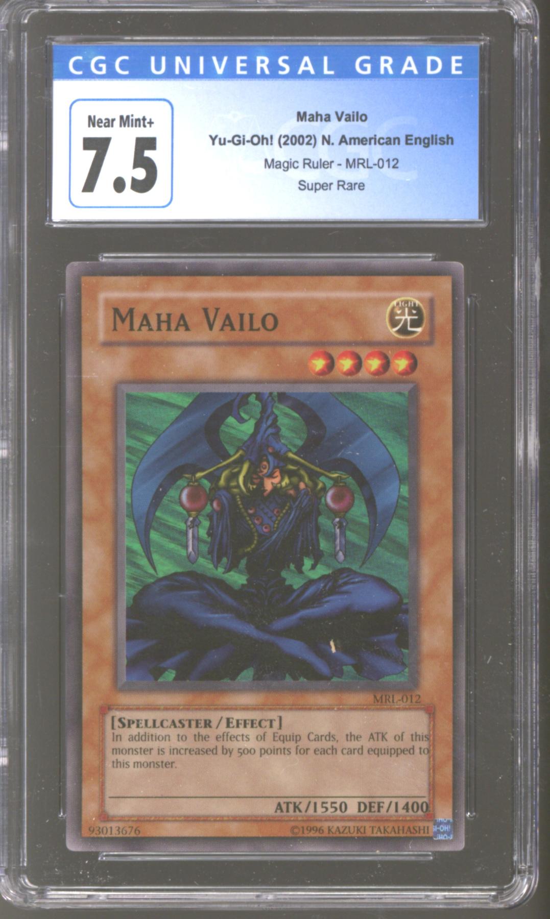 Yu-Gi-Oh Magic Ruler Maha Valio MRL-012 CGC 7.5