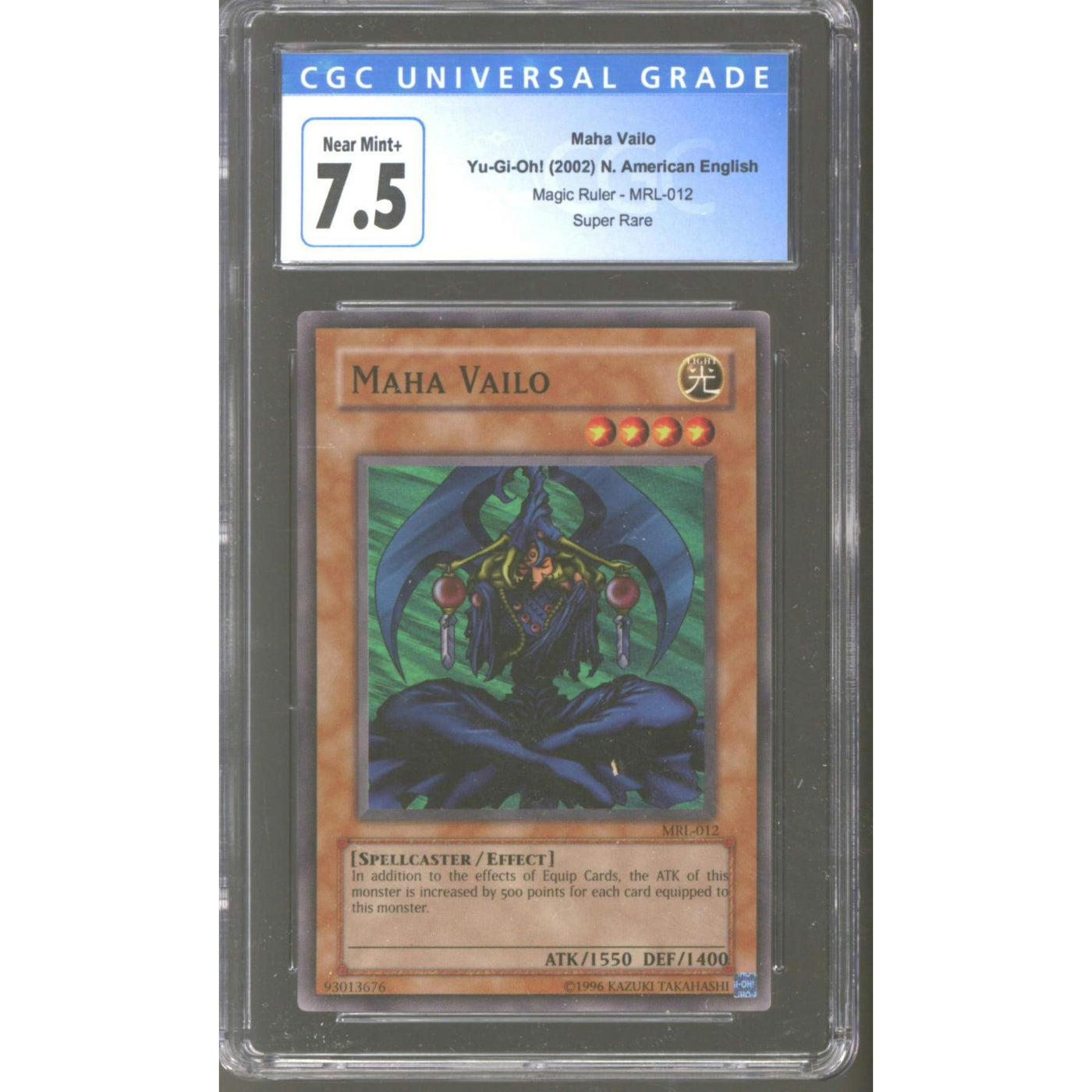 Yu-Gi-Oh Magic Ruler Maha Valio MRL-012 CGC 7.5