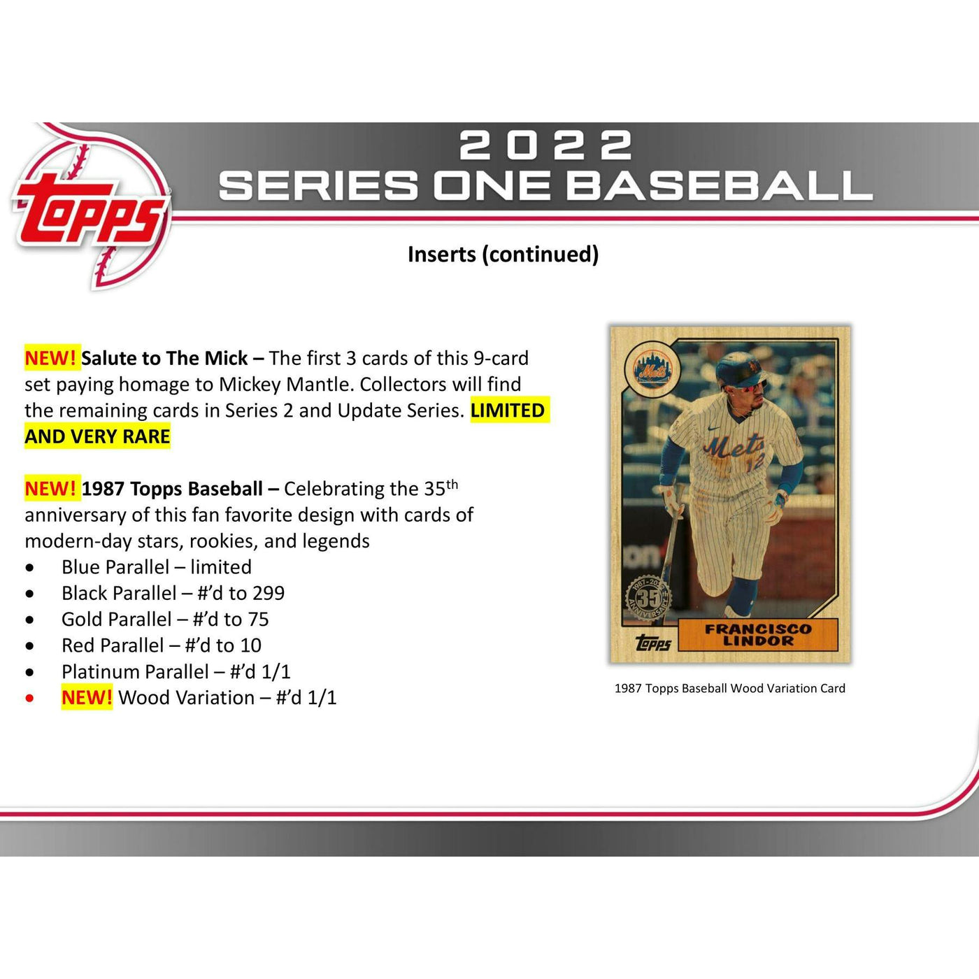 2022 Topps Series 1 Baseball Hobby Box