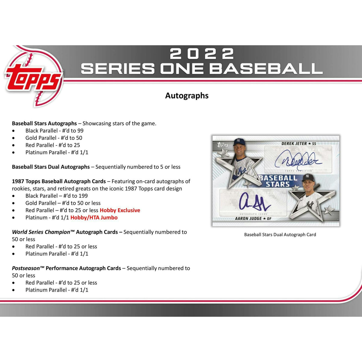 2022 Topps Series 1 Baseball Hobby Box