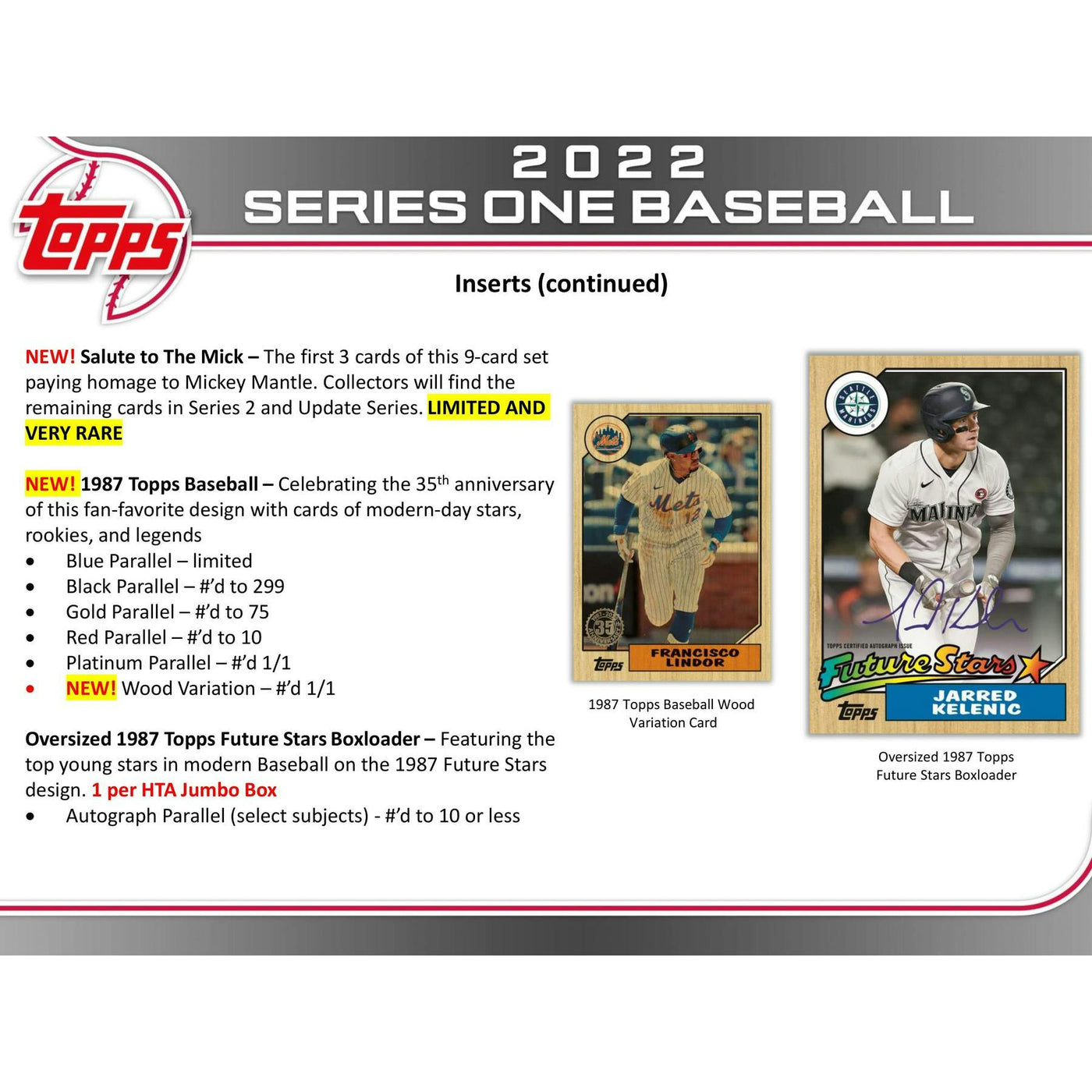 2022 Topps Series 1 Baseball Hobby Jumbo Box