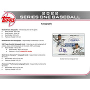 2022 Topps Series 1 Baseball Hobby Jumbo Box