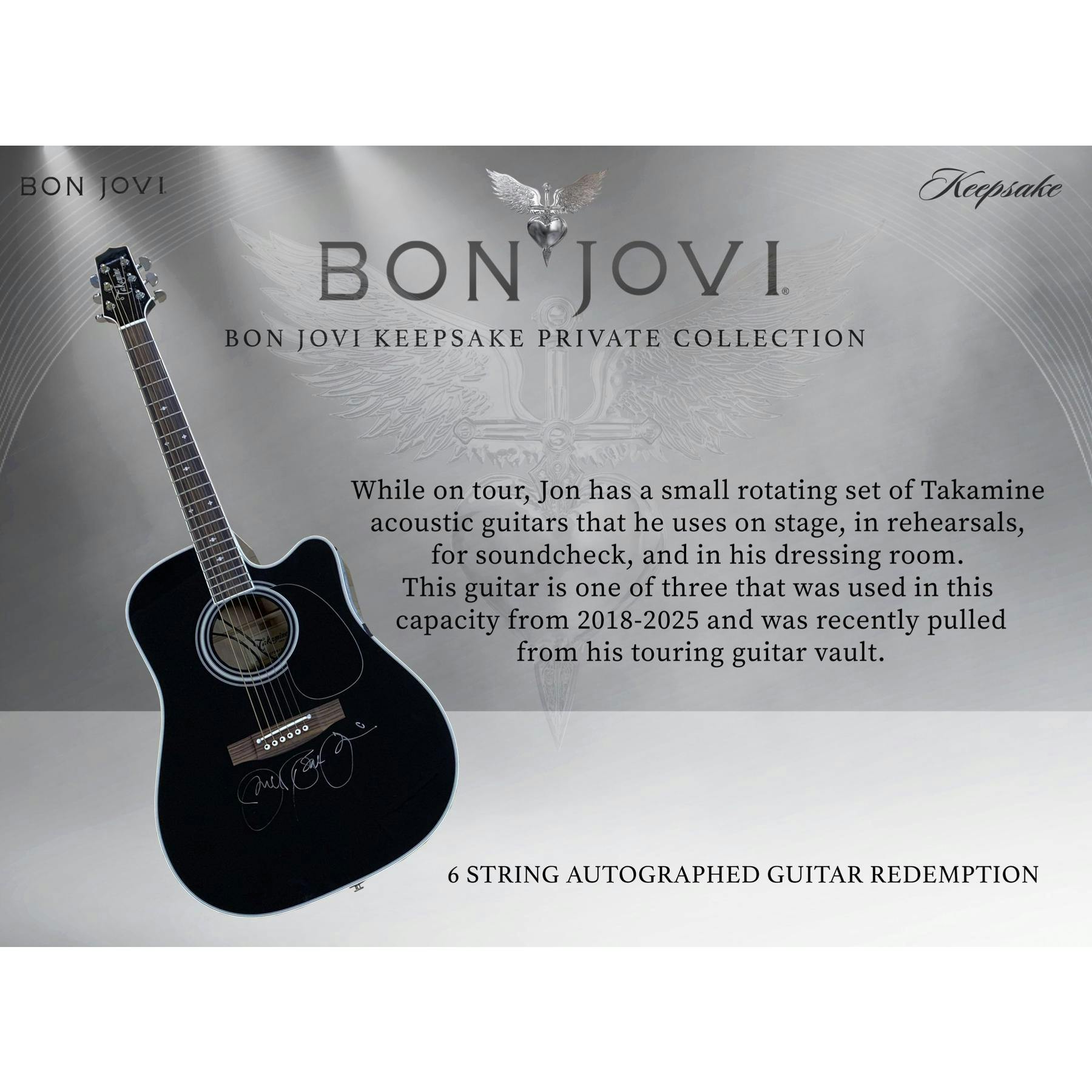 2026 Keepsake Bon Jovi Private Collection Hobby 6-Box Case