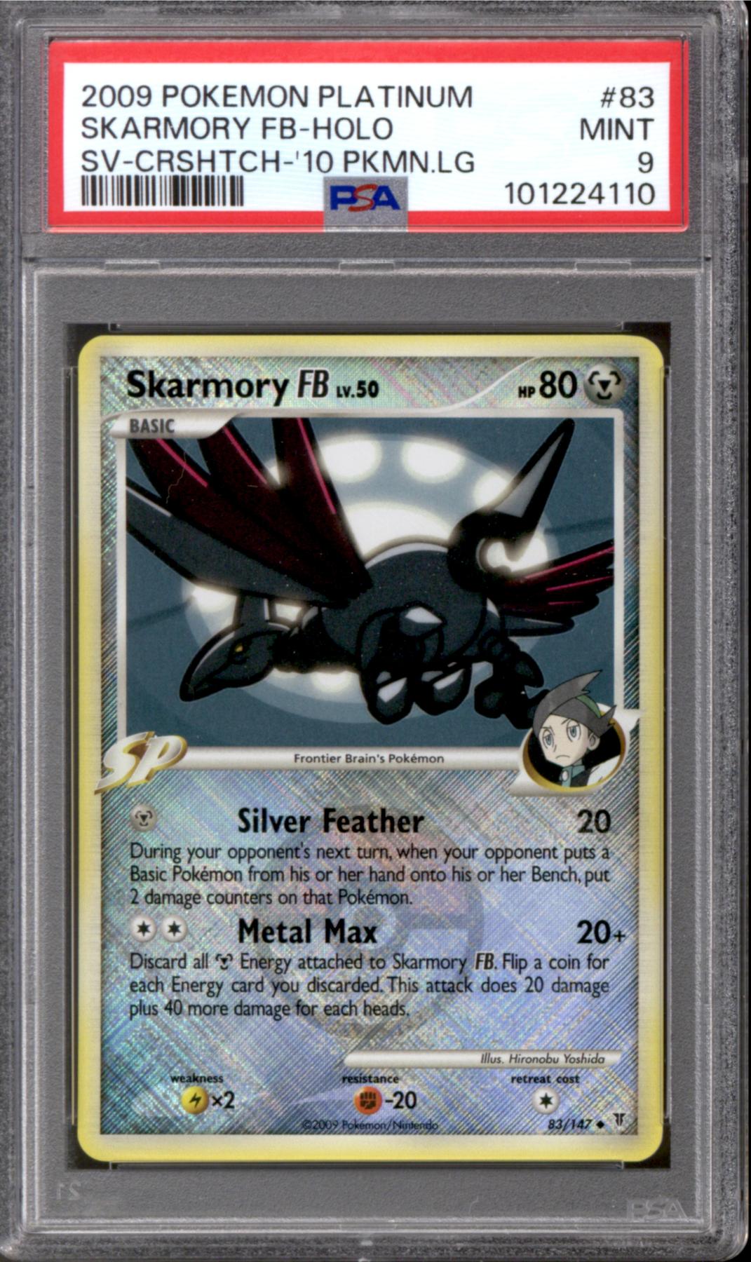 Pokemon Supreme Victors League Promo Cross-Hatch Reverse Holo Foil Skarmory FB 83/147 PSA 9