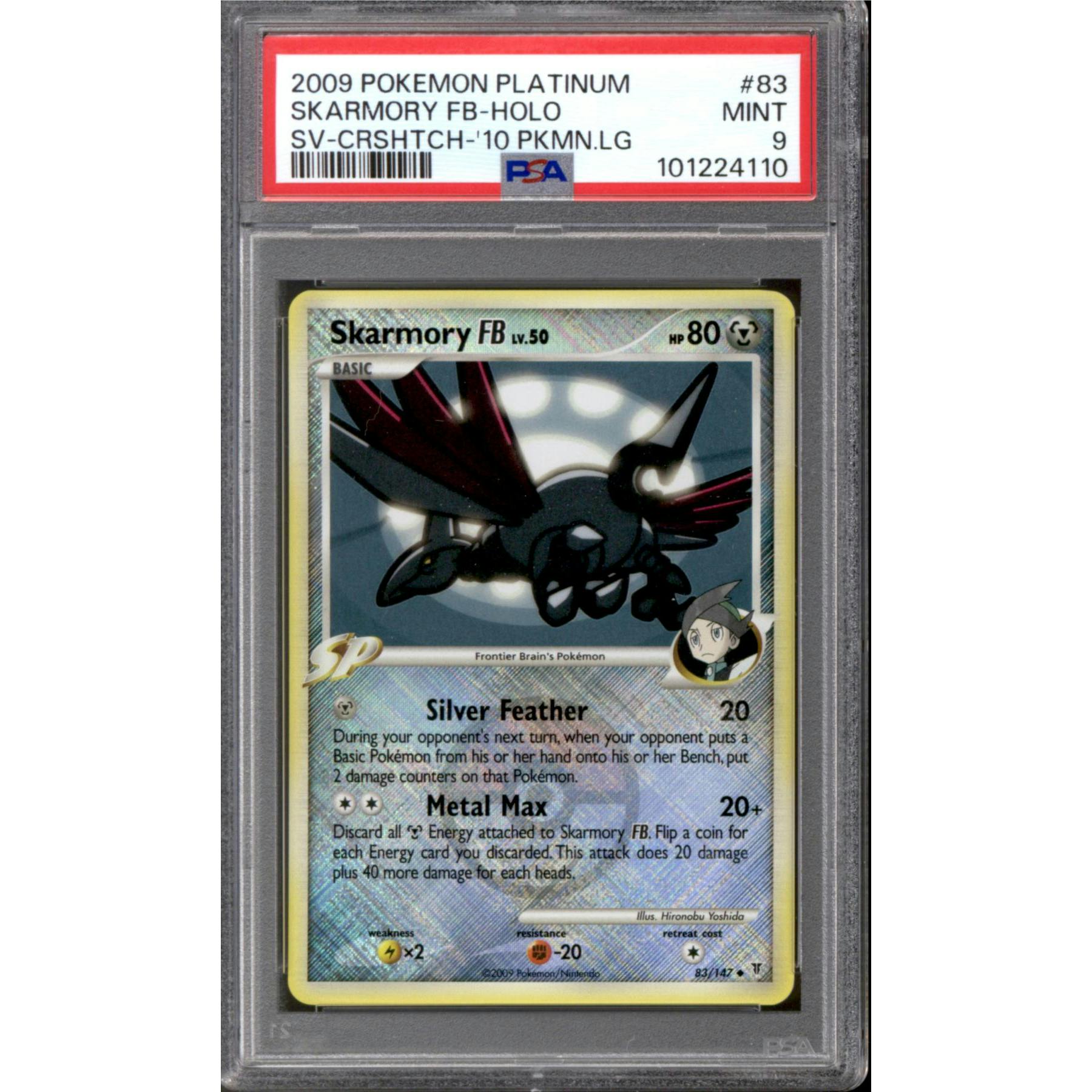 Pokemon Supreme Victors League Promo Cross-Hatch Reverse Holo Foil Skarmory FB 83/147 PSA 9
