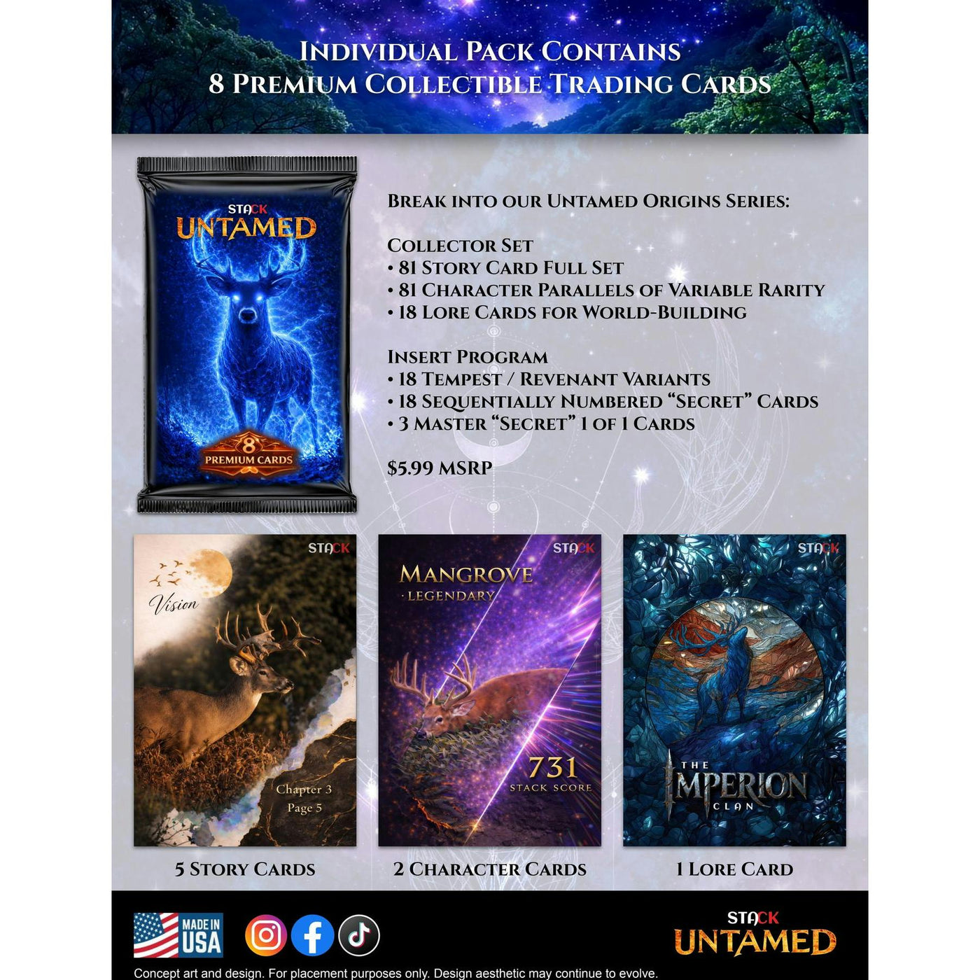 2026 Stack Untamed: Series 1 Origins Founders Edition Hobby Box (Presell)