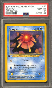 Pokemon Neo Revelation 1st Edition Staryu 56/64 PSA 10 GEM MINT