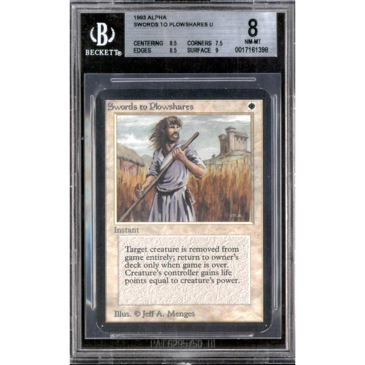 Magic the Gathering Alpha Swords to Plowshares BGS 8 - 8.5 7.5 8.5 9 NEAR MINT NM