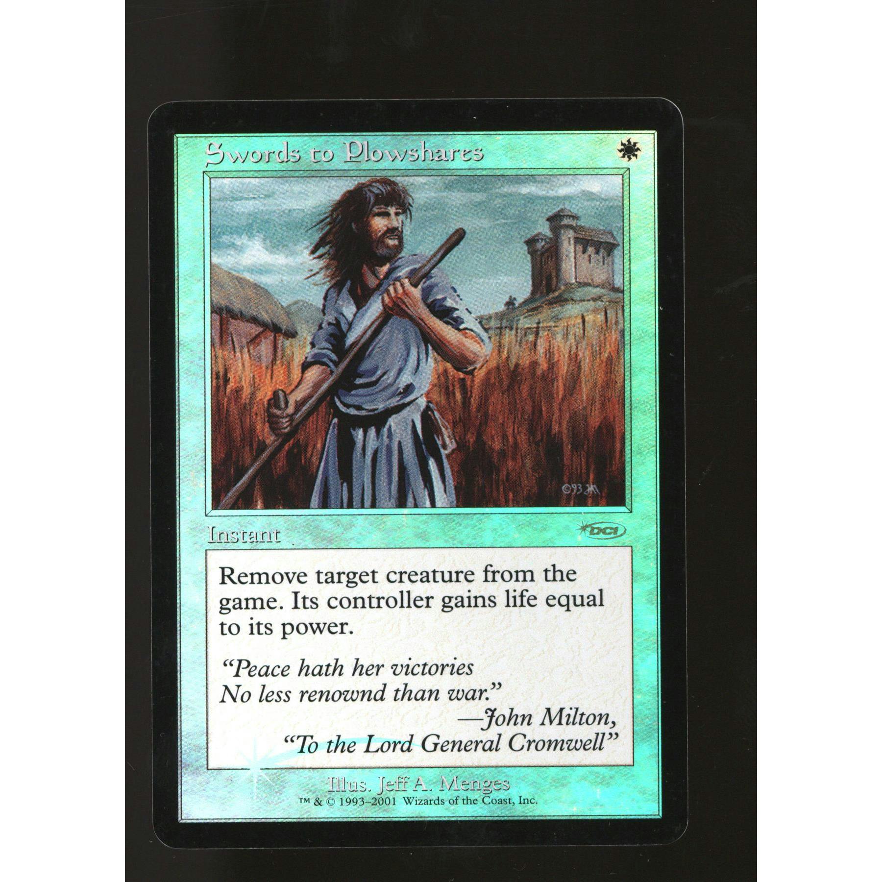 Magic the Gathering Judge Promo FNM DCI FOIL Swords to Plowshares LIGHTLY PLAYED LP