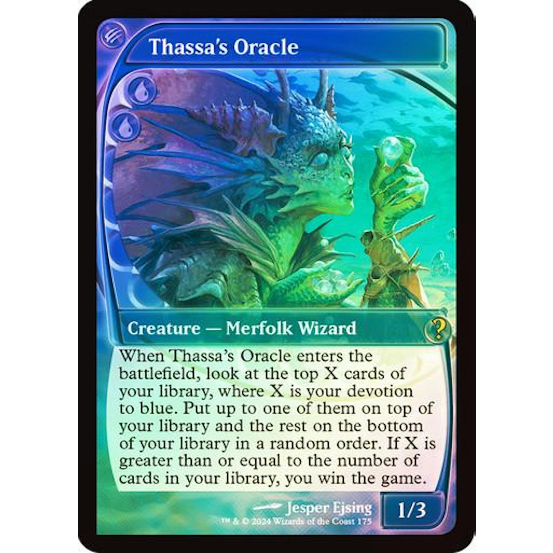 Magic the Gathering Mystery Booster 2 Thassa's Oracle FOIL Future Sight Frame NEAR MINT NM