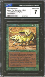 Magic the Gathering Alpha Thicket Basilisk CGC 7 LIGHTLY PLAYED LP