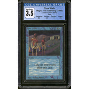 Magic the Gathering Beta Time Walk CGC 3.5 Pedigree MODERATELY HEAVILY PLAYED MP HP