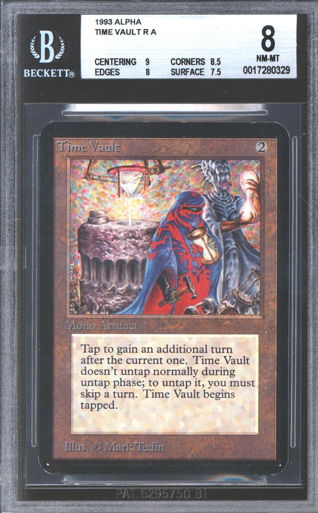 Magic the Gathering Alpha Time Vault BGS 8 (9, 8.5, 8, 7.5) NEAR MINT NM
