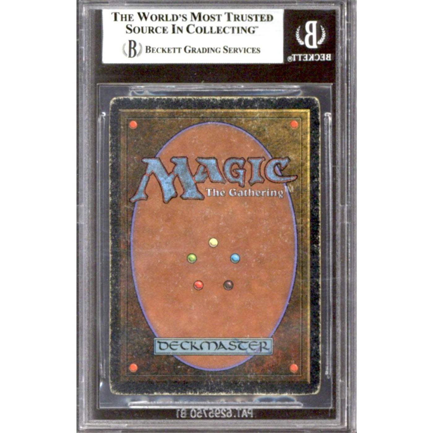 Magic the Gathering Unlimited Time Walk BGS Authentic Altered Shaved Corner HEAVILY PLAYED DAMAGED HP DMG