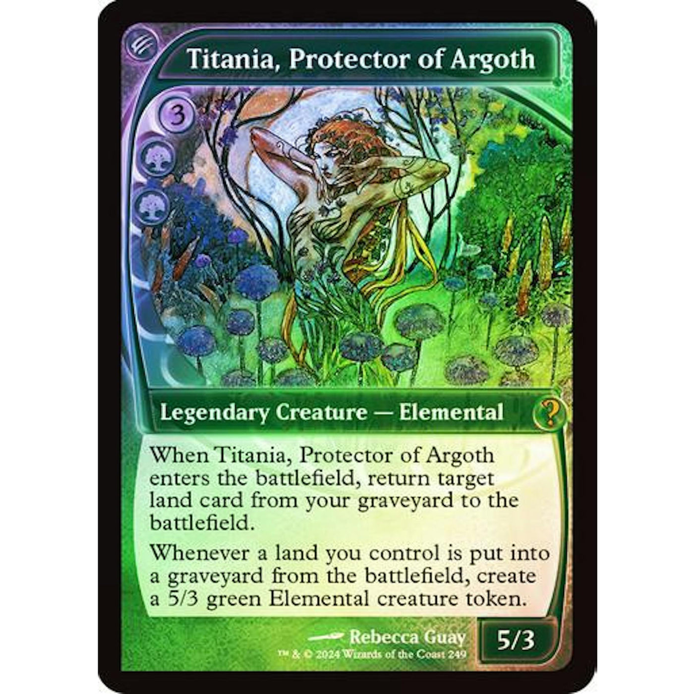 Magic the Gathering Mystery Booster 2 Titania, Protector of Argoth FOIL Future Sight Frame NEAR MINT NM