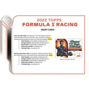 2022 Topps F1 Formula 1 Racing Hobby Box